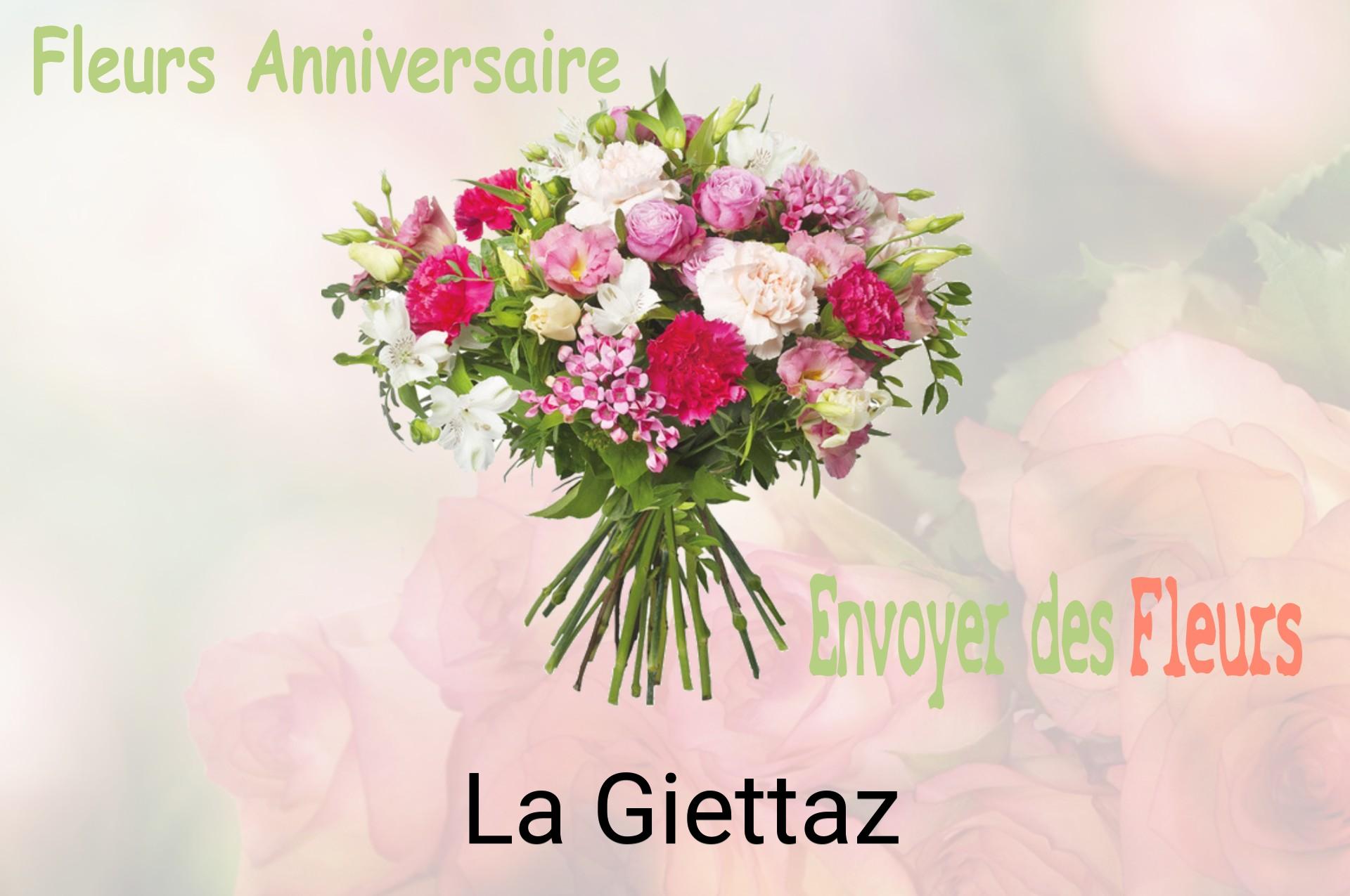 Bouquet de fleurs d’anniversaire livré à La Giettaz