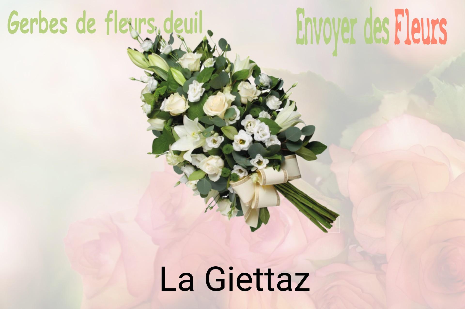 Gerbe de fleurs de deuil livrée à La Giettaz